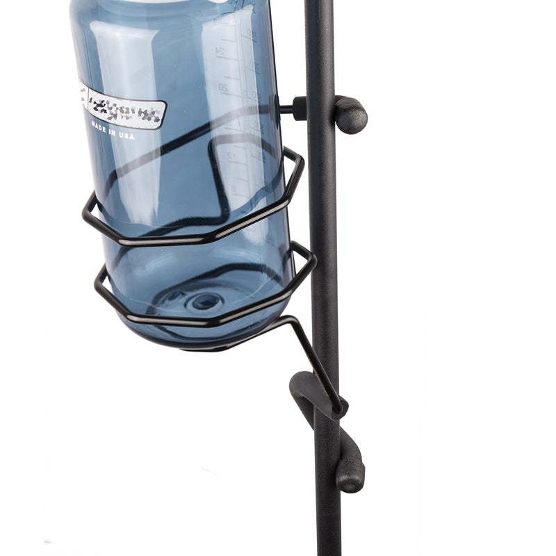 String Swing Mic Stand Large Drink Holder - Microphone & Cymbal Pole Mount for Nalgene Water Bottle Mason Jar Atlas Coffee Thermos Contigo Travel Mug - Black Heavy Duty Studio Quality Made in USA - String Swing - Image 4